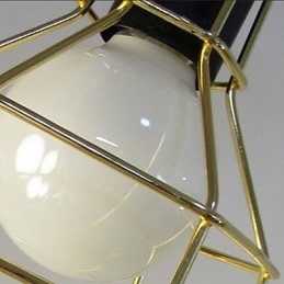 Wisząca lampa metalowa Country Galwanizowana Garaż
