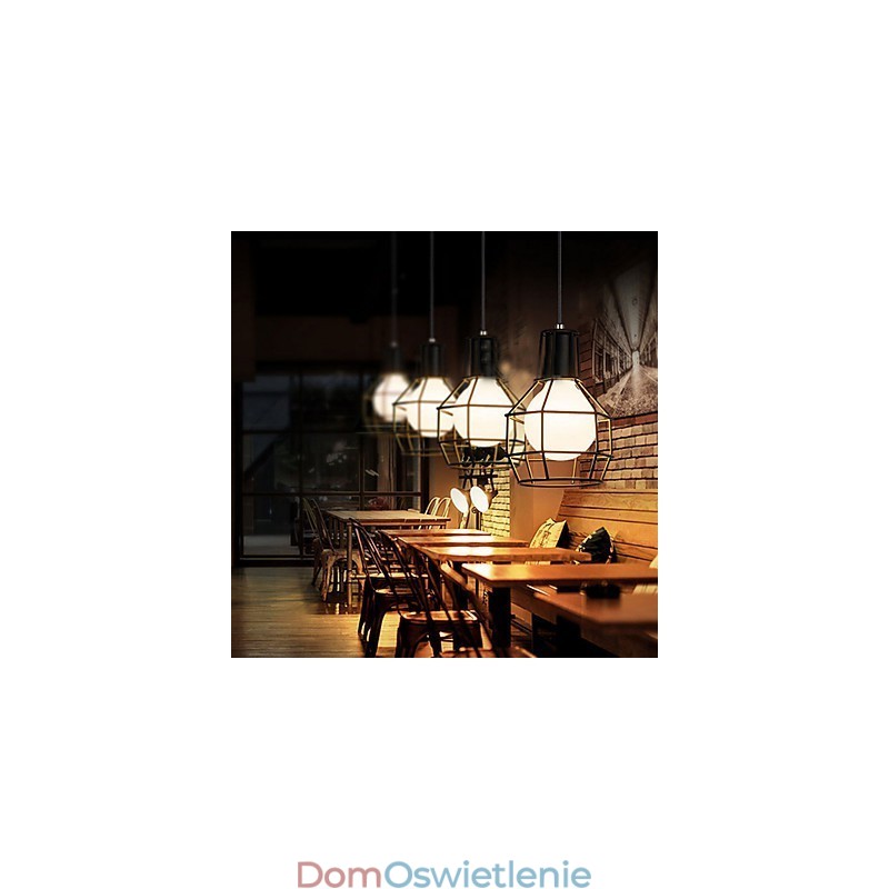 Wisząca lampa metalowa Country Galwanizowana Garaż