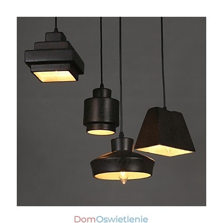 Amerykański wiejski retro szklany żyrandol zardzewiały siedzący droplight Amerykański wiejski retro szklany żyrandol zardzewiały siedzący droplight