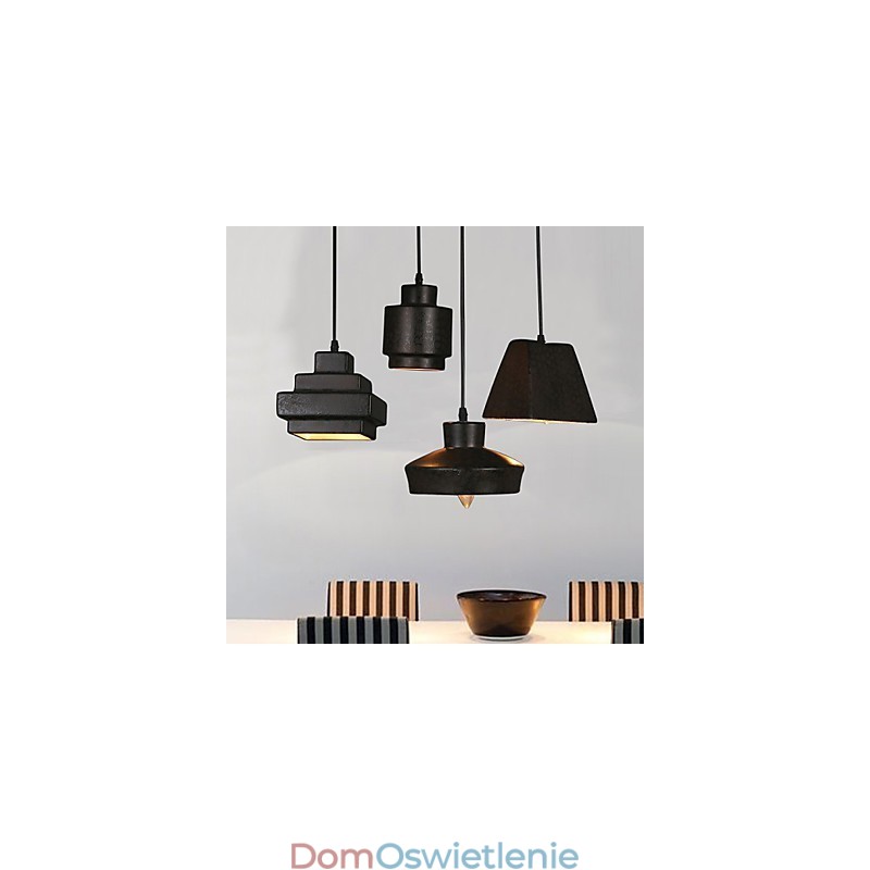 Amerykański wiejski retro szklany żyrandol zardzewiały siedzący droplight