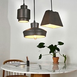 Amerykański wiejski retro szklany żyrandol zardzewiały siedzący droplight