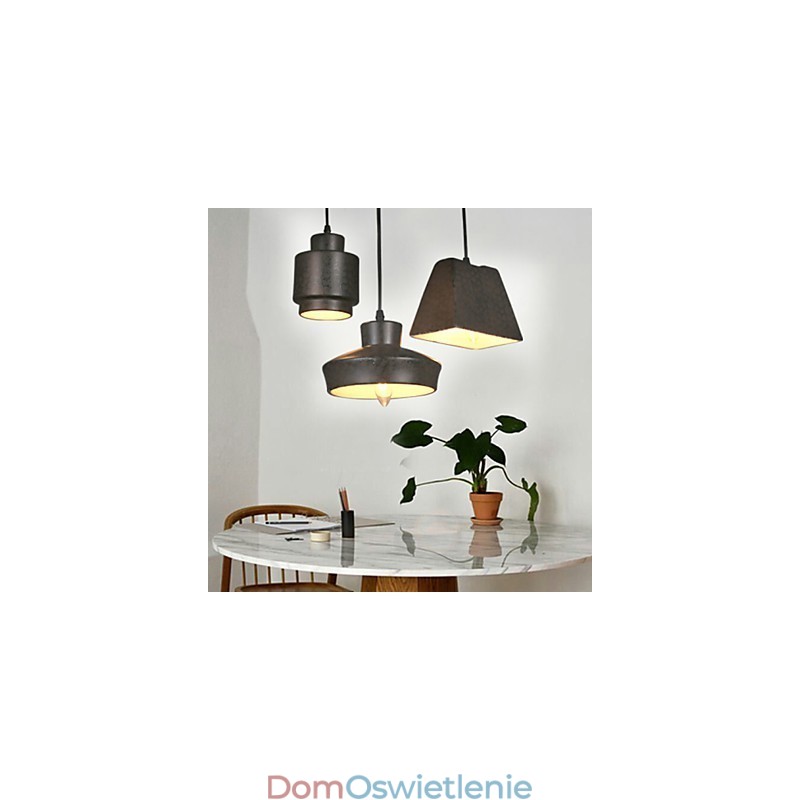Amerykański wiejski retro szklany żyrandol zardzewiały siedzący droplight