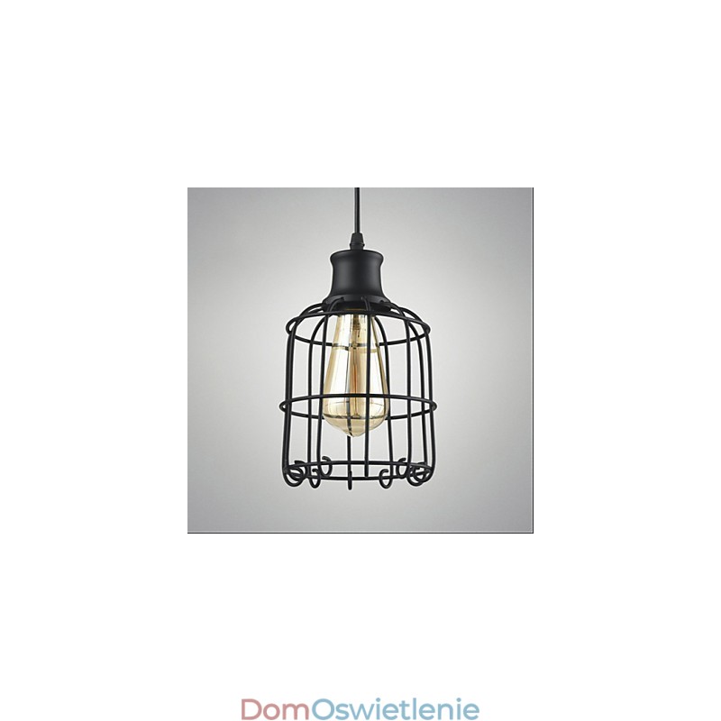 Edison Vintage Light Lampa wisząca Żyrandol Klatka Abażur