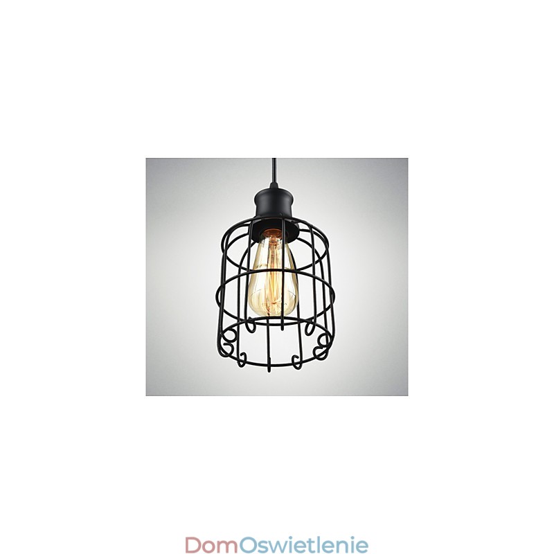 Edison Vintage Light Lampa wisząca Żyrandol Klatka Abażur