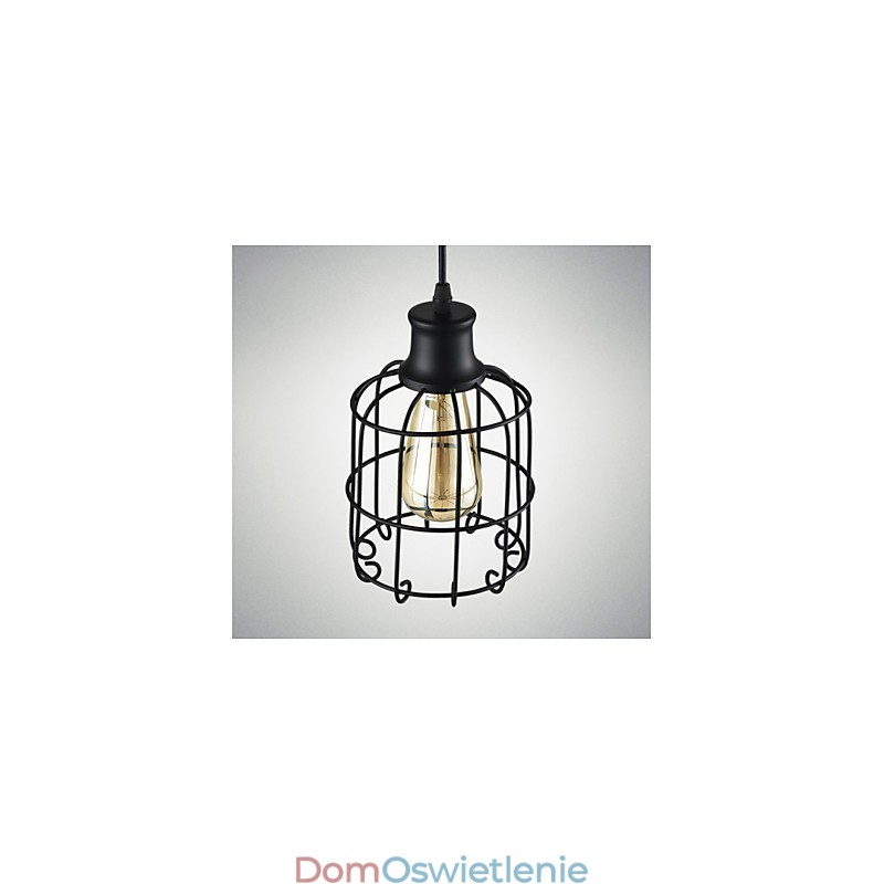 Edison Vintage Light Lampa wisząca Żyrandol Klatka Abażur