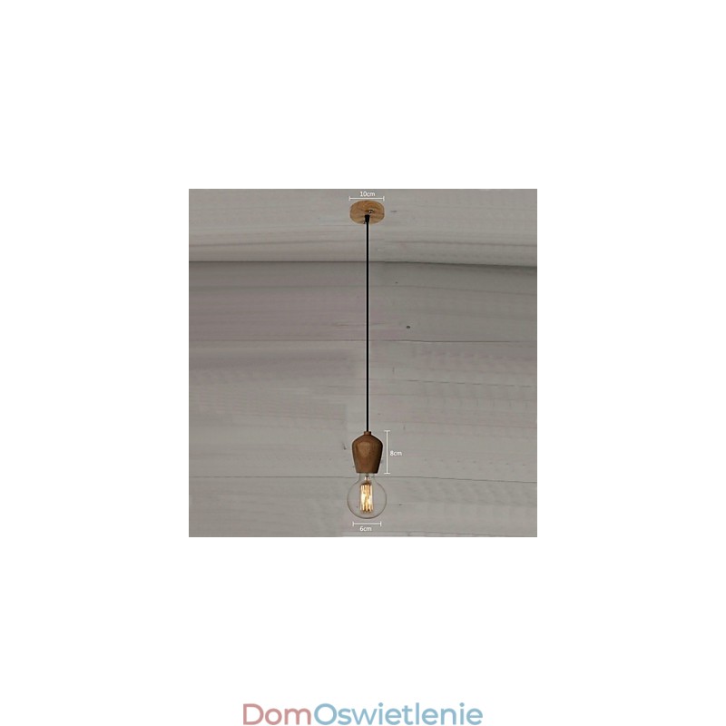 Styl wiejski Mini Inne Drewno Bambus Wisząca lampa Garaż