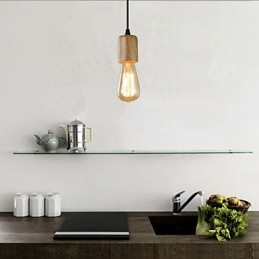 Lampy wiszące Tradycyjne Klasyczne Zabytkowe Retro Wiejskie Garażowe Drewniane Bambusowe