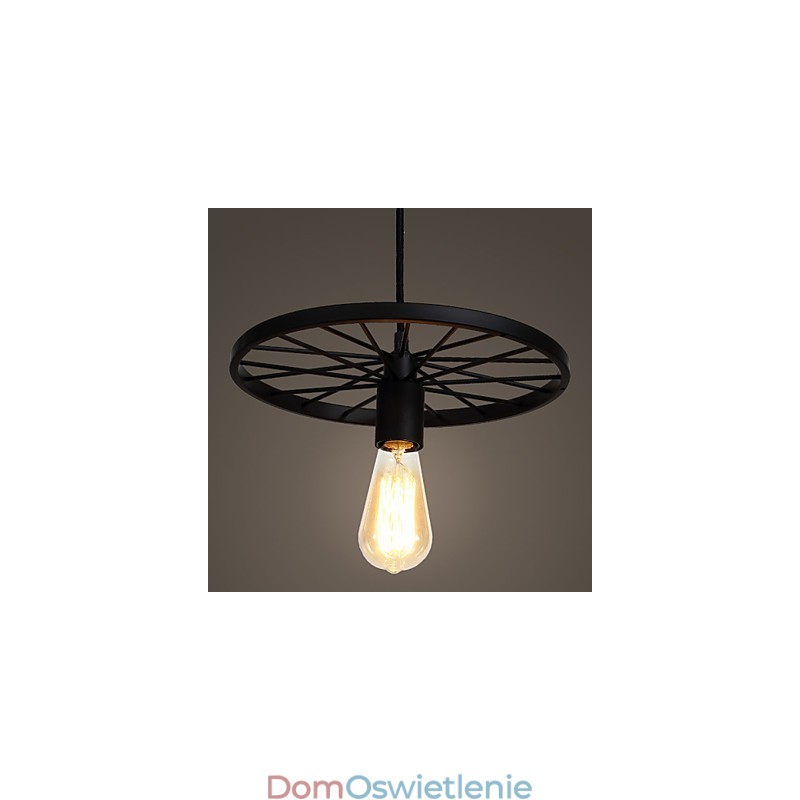 Lampy wiszące Loft Retro Amerykański wiejski kuty żelazny żyrandol w stylu industrialnym koło