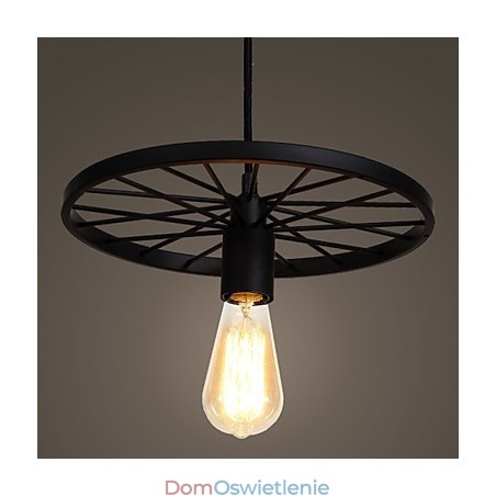 Lampy wiszące Loft Retro Amerykański wiejski kuty żelazny żyrandol w stylu industrialnym koło Lampy wiszące Loft Retro Amerykański wiejski kuty żelazny żyrandol w stylu industrialnym koło