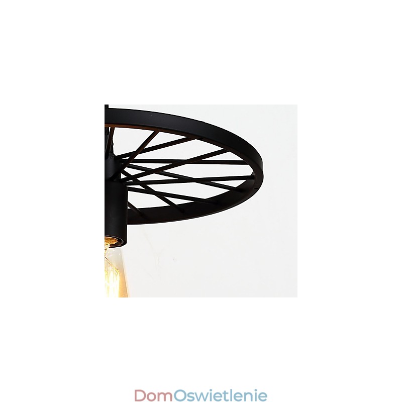 Lampy wiszące Loft Retro Amerykański wiejski kuty żelazny żyrandol w stylu industrialnym koło