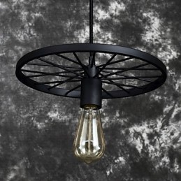 Lampy wiszące Loft Retro Amerykański wiejski kuty żelazny żyrandol w stylu industrialnym koło