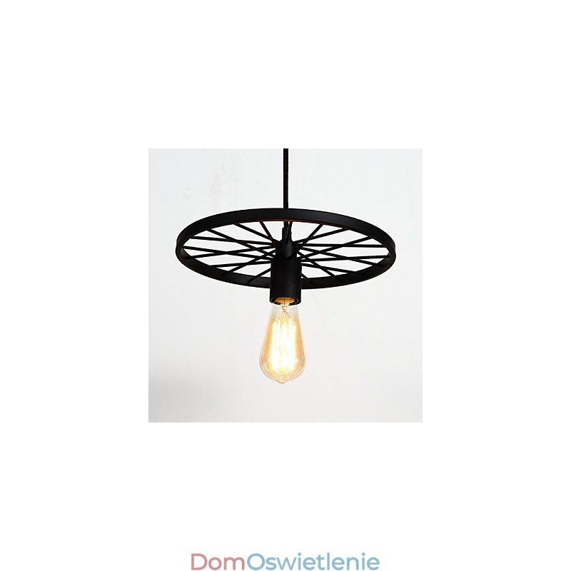 Lampy wiszące Loft Retro Amerykański wiejski kuty żelazny żyrandol w stylu industrialnym koło