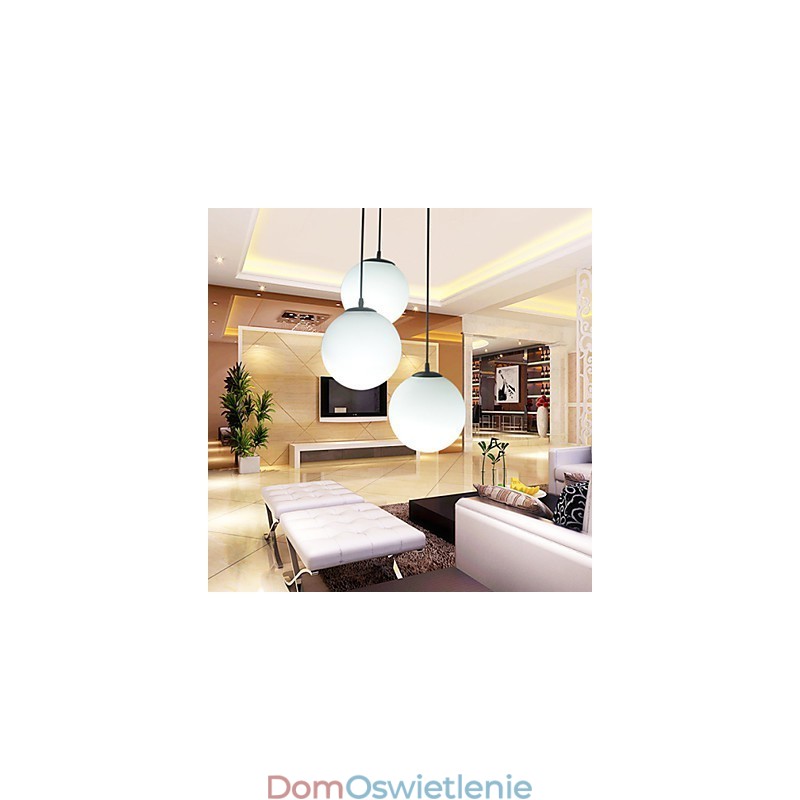 Szklana kula żyrandol kulisty światło proste pojedyncze lampy droplight oświetlenie