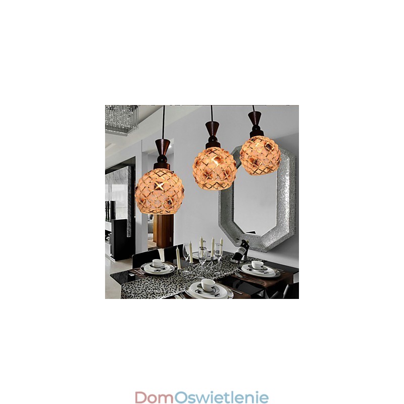 Cylindryczny szklany prosty pojedynczy bęben bęben prosty lampa droplight oświetlenie