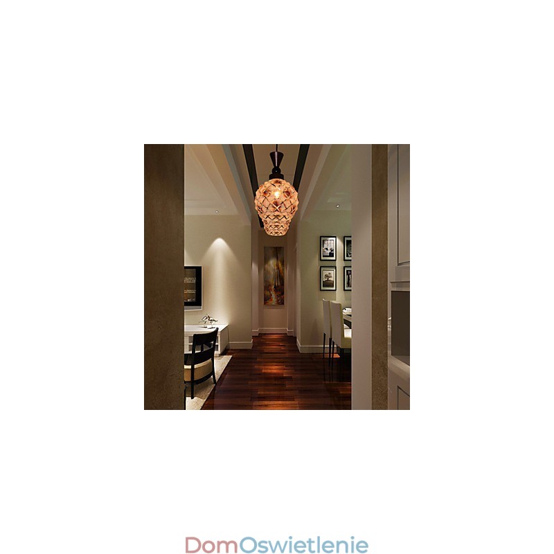 Cylindryczny szklany prosty pojedynczy bęben bęben prosty lampa droplight oświetlenie