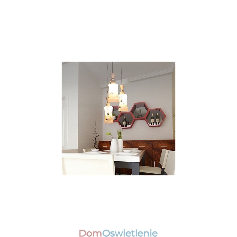 Kreatywna ciepła linia powietrza liście lampa droplight światło