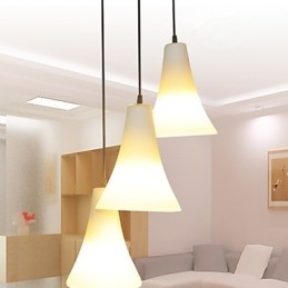 Lejek Stożek Typ Pojedyncza Głowica Trąbka Kształt Szklany Posiłek Światło Prosta Lampa Droplight Światło