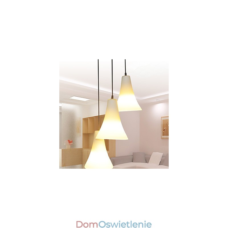 Lejek Stożek Typ Pojedyncza Głowica Trąbka Kształt Szklany Posiłek Światło Prosta Lampa Droplight Światło