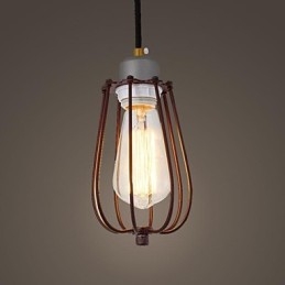 Vintage Mini Styl Malowanie Metalowa Lampa Wisząca