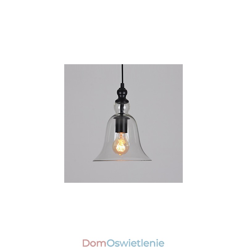Vintage Industrial Retro Szklany Żyrandol Kreatywna Minimalistyczna Lampa Nocna Przezroczysty Kolor