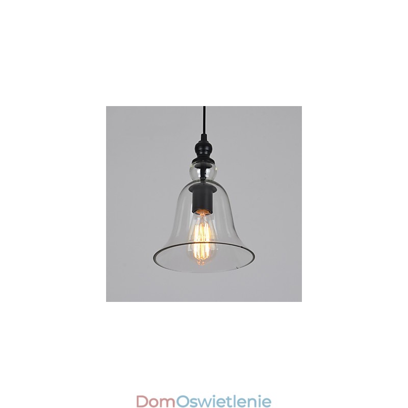Vintage Industrial Retro Szklany Żyrandol Kreatywna Minimalistyczna Lampa Nocna Przezroczysty Kolor