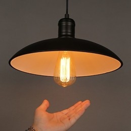 Lampy i latarnie Sztuka renowacji Pojedyncza głowica kutego żelaza Latający spodek Droplight