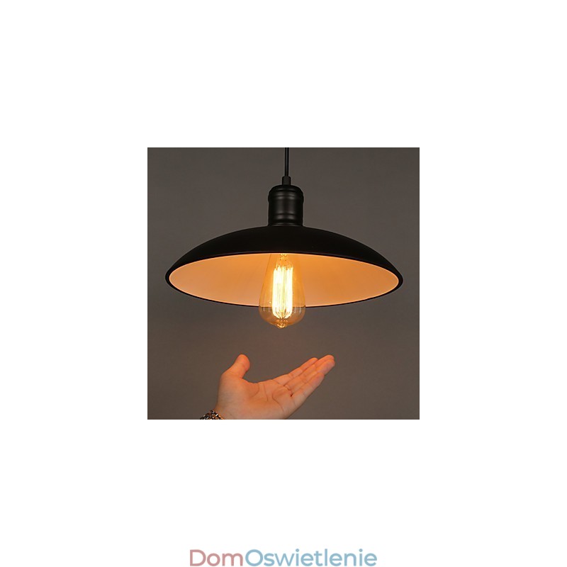 Lampy i latarnie Sztuka renowacji Pojedyncza głowica kutego żelaza Latający spodek Droplight