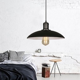 Lampy i latarnie Sztuka renowacji Pojedyncza głowica kutego żelaza Latający spodek Droplight