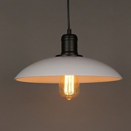 Lampy i latarnie Sztuka renowacji Pojedyncza głowica kutego żelaza Latający spodek Droplight