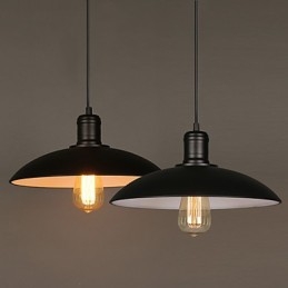 Lampy i latarnie Sztuka renowacji Pojedyncza głowica kutego żelaza Latający spodek Droplight