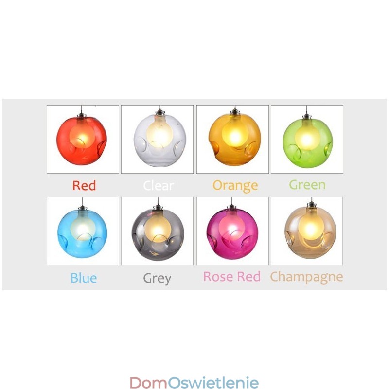 Kreatywna lampa w kształcie rybki w stylu nordyckim, przywracająca dawne sposoby, szklana, kreatywna lampa wisząca Droplight (Jeśli zamówisz wiele szklanych kul, zostanie dostarczona z jedną zawieszką) (Wybierz ilość i kolor szklanej kuli poniżej)