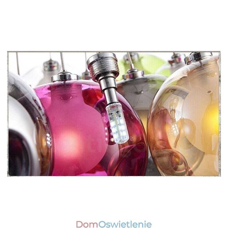 Kreatywna lampa w kształcie rybki w stylu nordyckim, przywracająca dawne sposoby, szklana, kreatywna lampa wisząca Droplight (Jeśli zamówisz wiele szklanych kul, zostanie dostarczona z jedną zawieszką) (Wybierz ilość i kolor szklanej kuli poniżej)