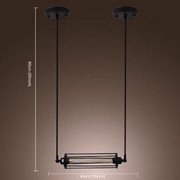Tradycyjny Klasyczny Vintage Wyspa Malowanie Wisząca Lampa