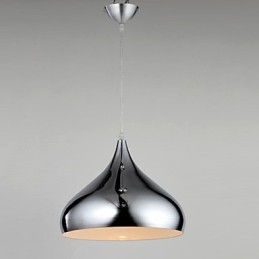 Nowoczesna współczesna lampa wisząca w stylu mini chromowana metalowa