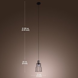 Tradycyjny Klasyczny Styl Vintage Mini Malowanie Wisząca Lampa