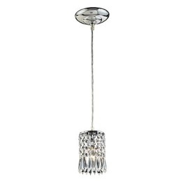 Nowoczesna współczesna kryształowa lampa wisząca w stylu mini galwanizowanym