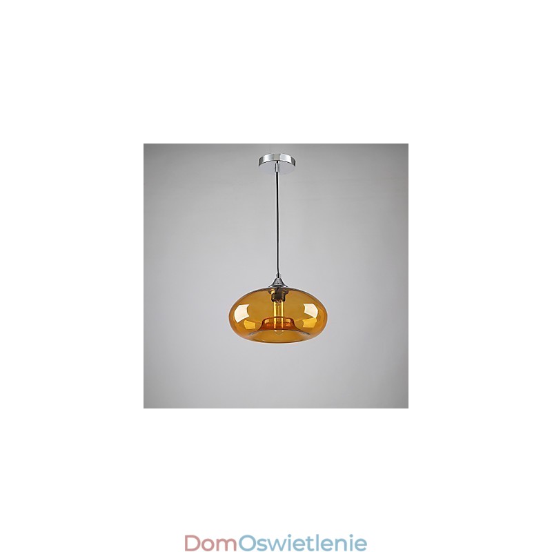 Nowoczesna charakterystyczna lampa wisząca 1 z przezroczystym kloszem