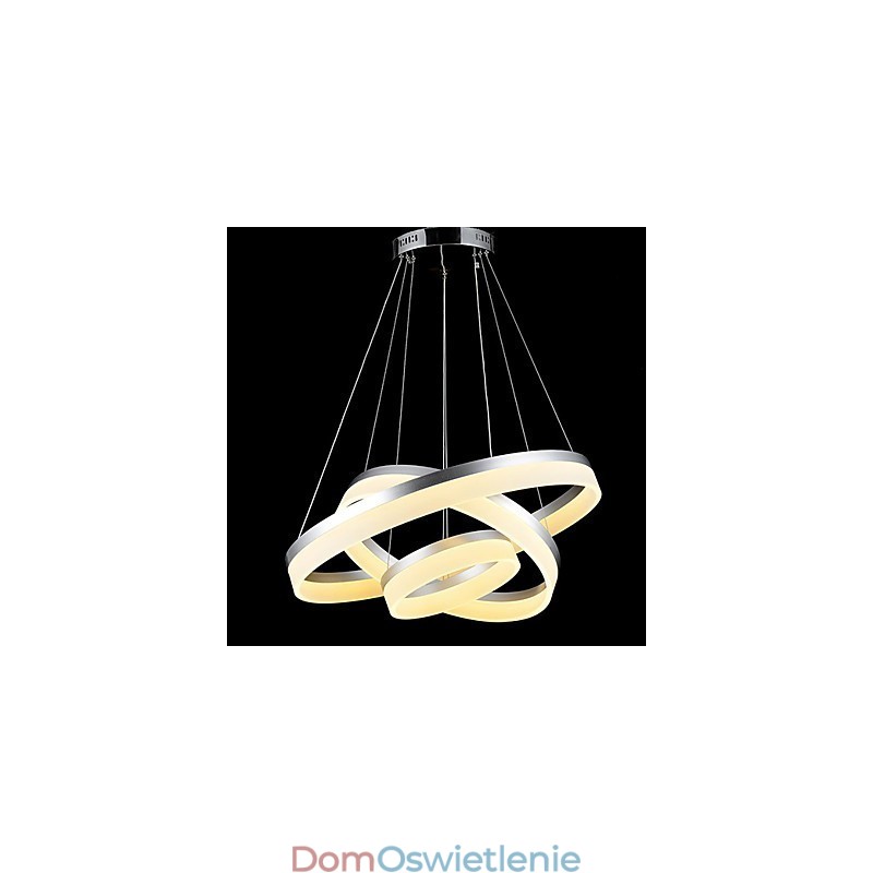 Okrągła lampa wisząca Nowoczesne lampy akrylowe Oświetlenie Luksusowe trzy pierścienie Lampy sufitowe Oprawy