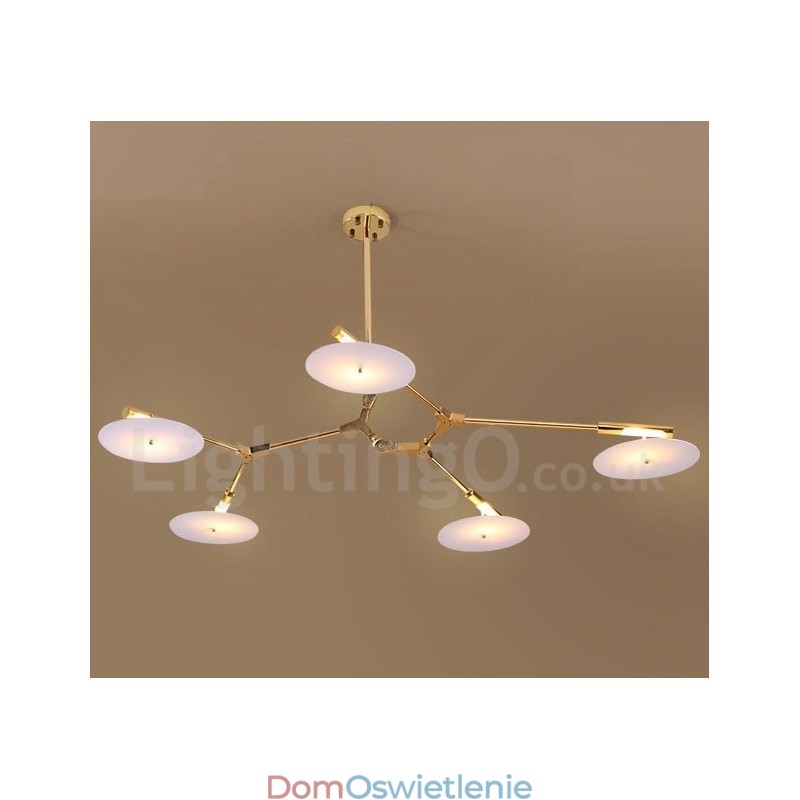 5-punktowa nowoczesna lampa żyrandolowa