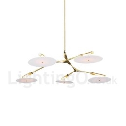 5-punktowa nowoczesna lampa żyrandolowa