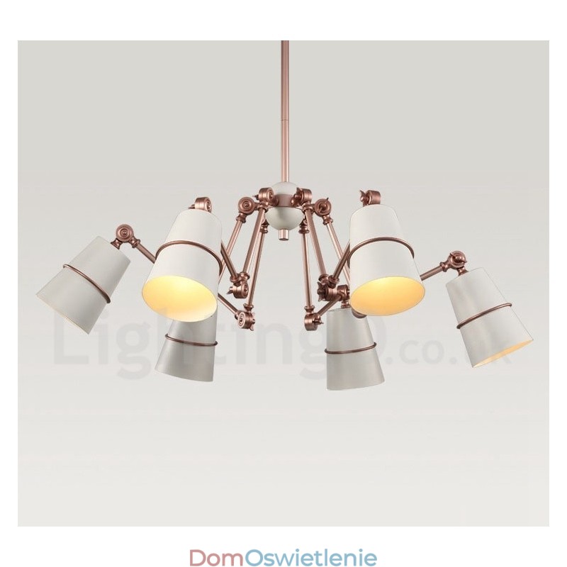 6-punktowa lampa żyrandolowa w nowoczesnym, współczesnym stylu