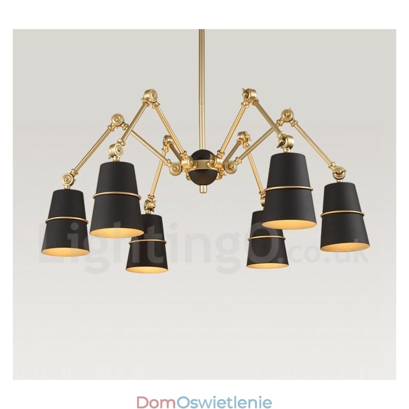 6-punktowa lampa żyrandolowa w nowoczesnym, współczesnym stylu