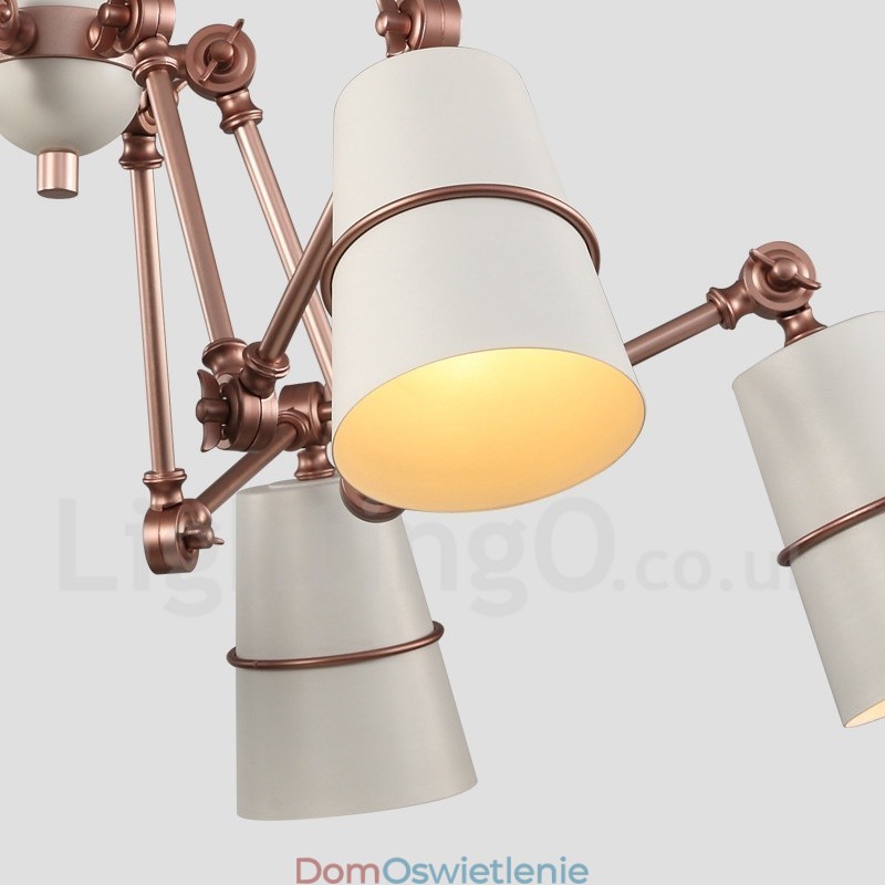 6-punktowa lampa żyrandolowa w nowoczesnym, współczesnym stylu