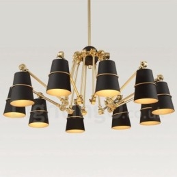 10-punktowa lampa żyrandolowa w nowoczesnym, współczesnym stylu