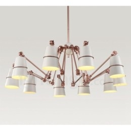 10-punktowa lampa żyrandolowa w nowoczesnym, współczesnym stylu