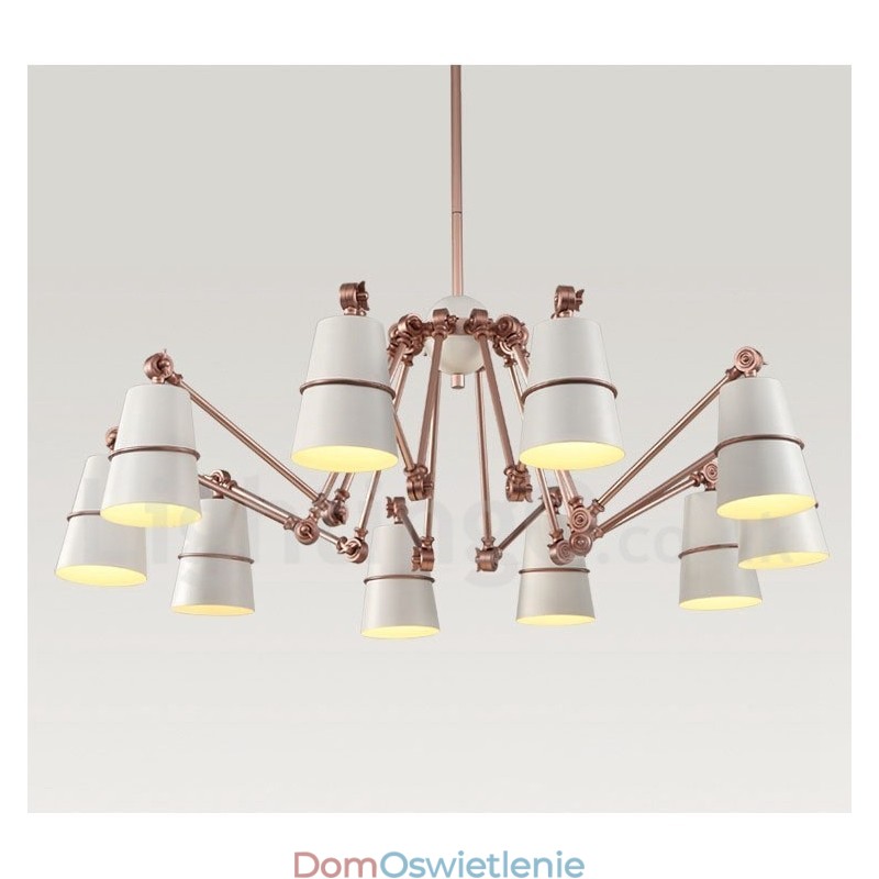 10-punktowa lampa żyrandolowa w nowoczesnym, współczesnym stylu