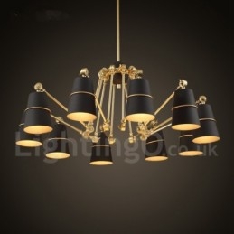 10-punktowa lampa żyrandolowa w nowoczesnym, współczesnym stylu