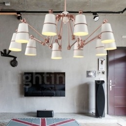 10-punktowa lampa żyrandolowa w nowoczesnym, współczesnym stylu