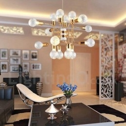 4-poziomowa nowoczesna współczesna lampa żyrandolowa na 16 świateł