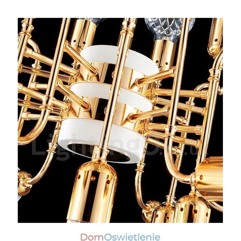 4-poziomowa nowoczesna współczesna lampa żyrandolowa na 16 świateł